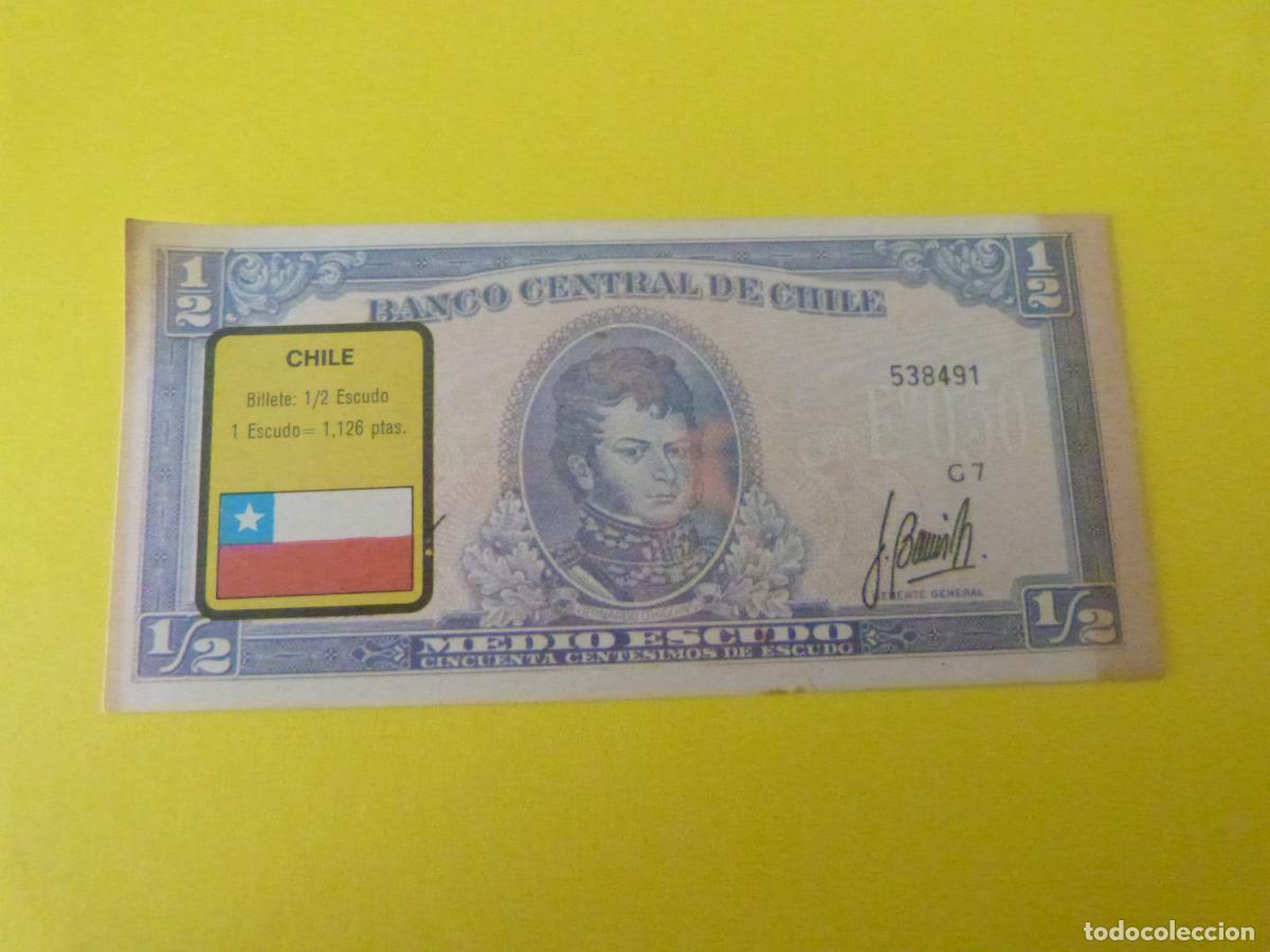 Coleccionismo &Aacute;lbum: CROMO CHILE DESPEGADO N&ordm; 61 A&Ntilde;O 1974 ALBUM BILLETES DEL MUNDO ESTE