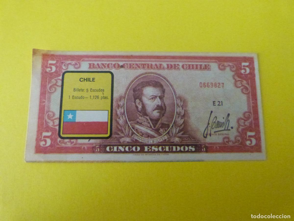 Coleccionismo &Aacute;lbum: CROMO CHILE DESPEGADO N&ordm; 62 A&Ntilde;O 1974 ALBUM BILLETES DEL MUNDO ESTE