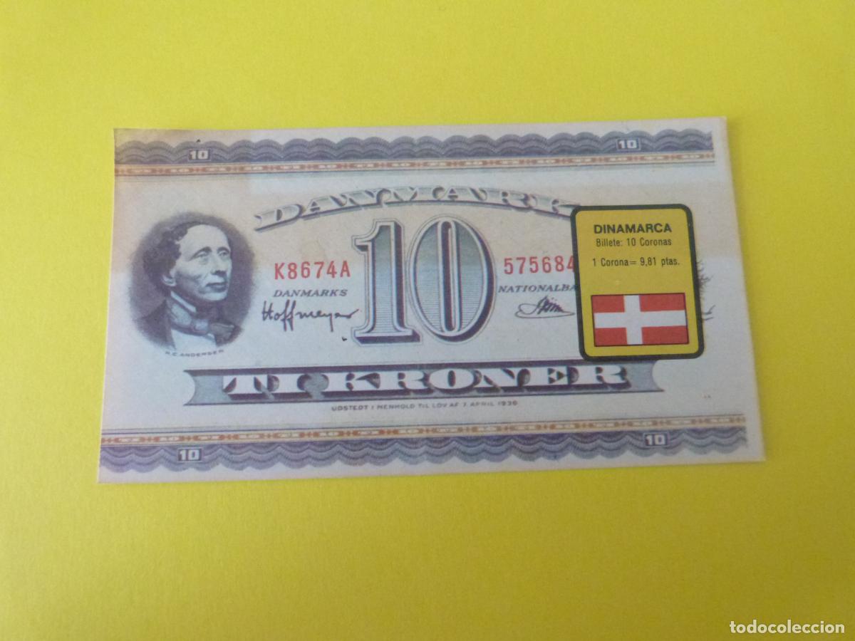 Coleccionismo &Aacute;lbum: CROMO DINAMARCA DESPEGADO N&ordm; 67 A&Ntilde;O 1974 ALBUM BILLETES DEL MUNDO ESTE