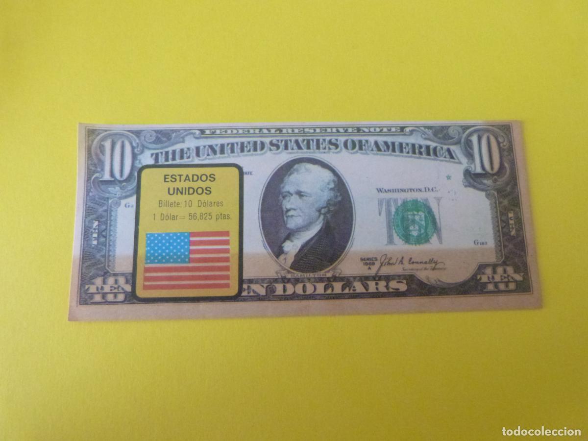 Coleccionismo &Aacute;lbum: CROMO ESTADOS UNIDOS DESPEGADO N&ordm; 76 A&Ntilde;O 1974 ALBUM BILLETES DEL MUNDO ESTE