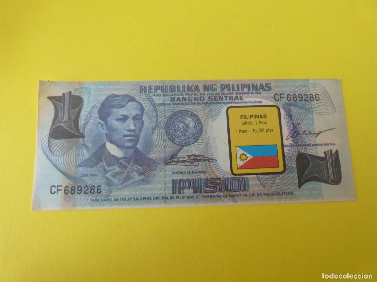 Coleccionismo &Aacute;lbum: CROMO FILIPINAS DESPEGADO N&ordm; 80 A&Ntilde;O 1974 ALBUM BILLETES DEL MUNDO ESTE