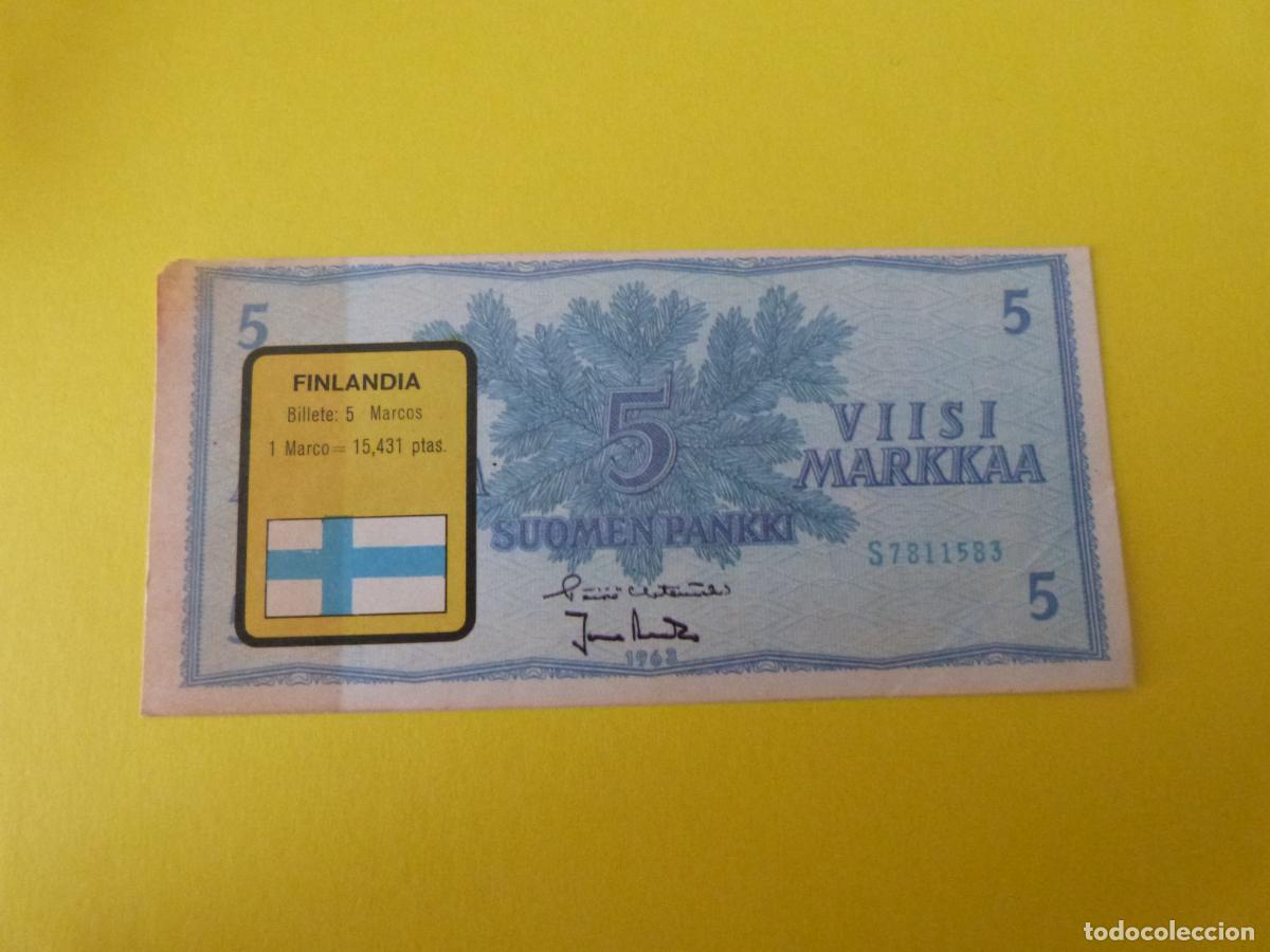 Sammeln Sammelalbum: CROMO FINLANDIA DESPEGADO N&ordm; 81 A&Ntilde;O 1974 ALBUM BILLETES DEL MUNDO ESTE