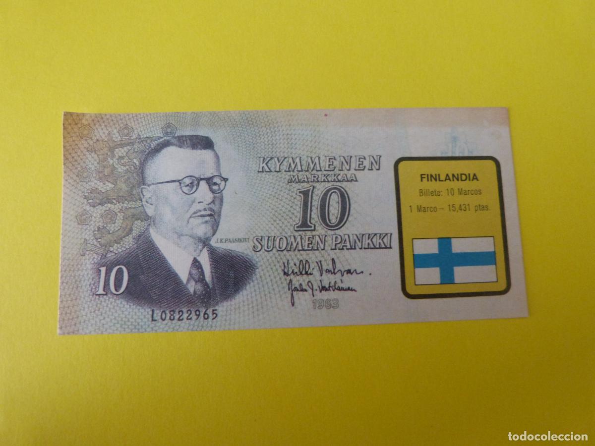 Sammeln Sammelalbum: CROMO FINLANDIA DESPEGADO N&ordm; 82 A&Ntilde;O 1974 ALBUM BILLETES DEL MUNDO ESTE