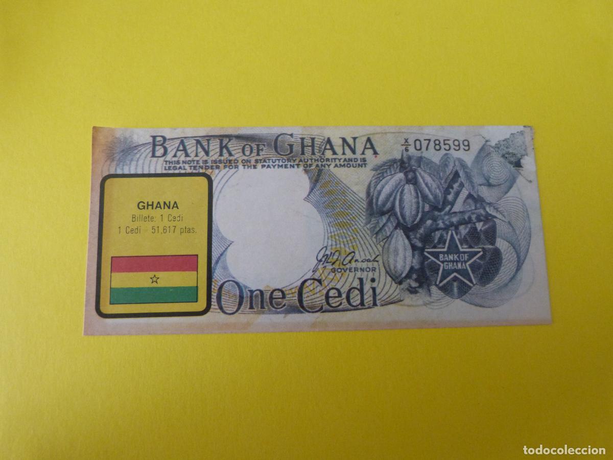 Coleccionismo &Aacute;lbum: CROMO GHANA DESPEGADO N&ordm; 89 A&Ntilde;O 1974 ALBUM BILLETES DEL MUNDO ESTE