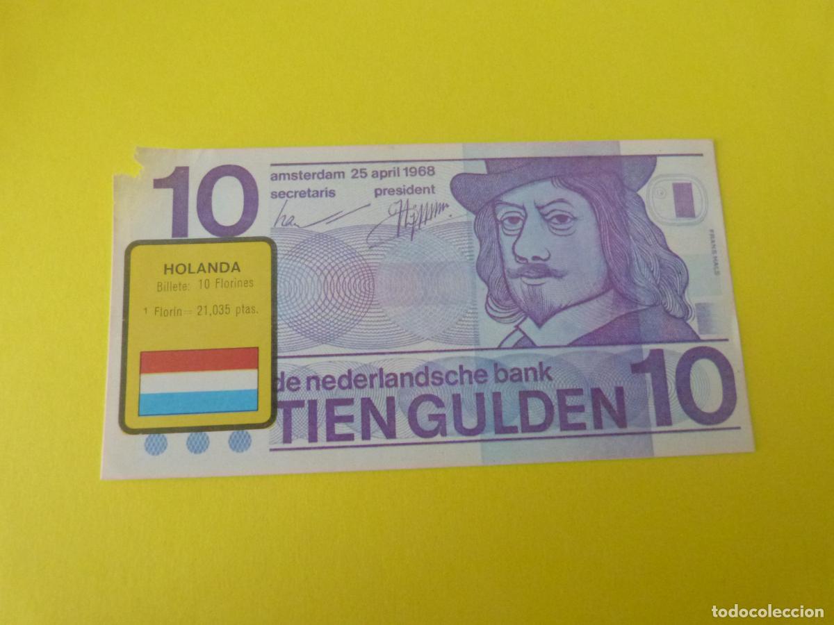 Coleccionismo &Aacute;lbum: CROMO PAISES BAJOS DESPEGADO N&ordm; 100 A&Ntilde;O 1974 ALBUM BILLETES DEL MUNDO ESTE