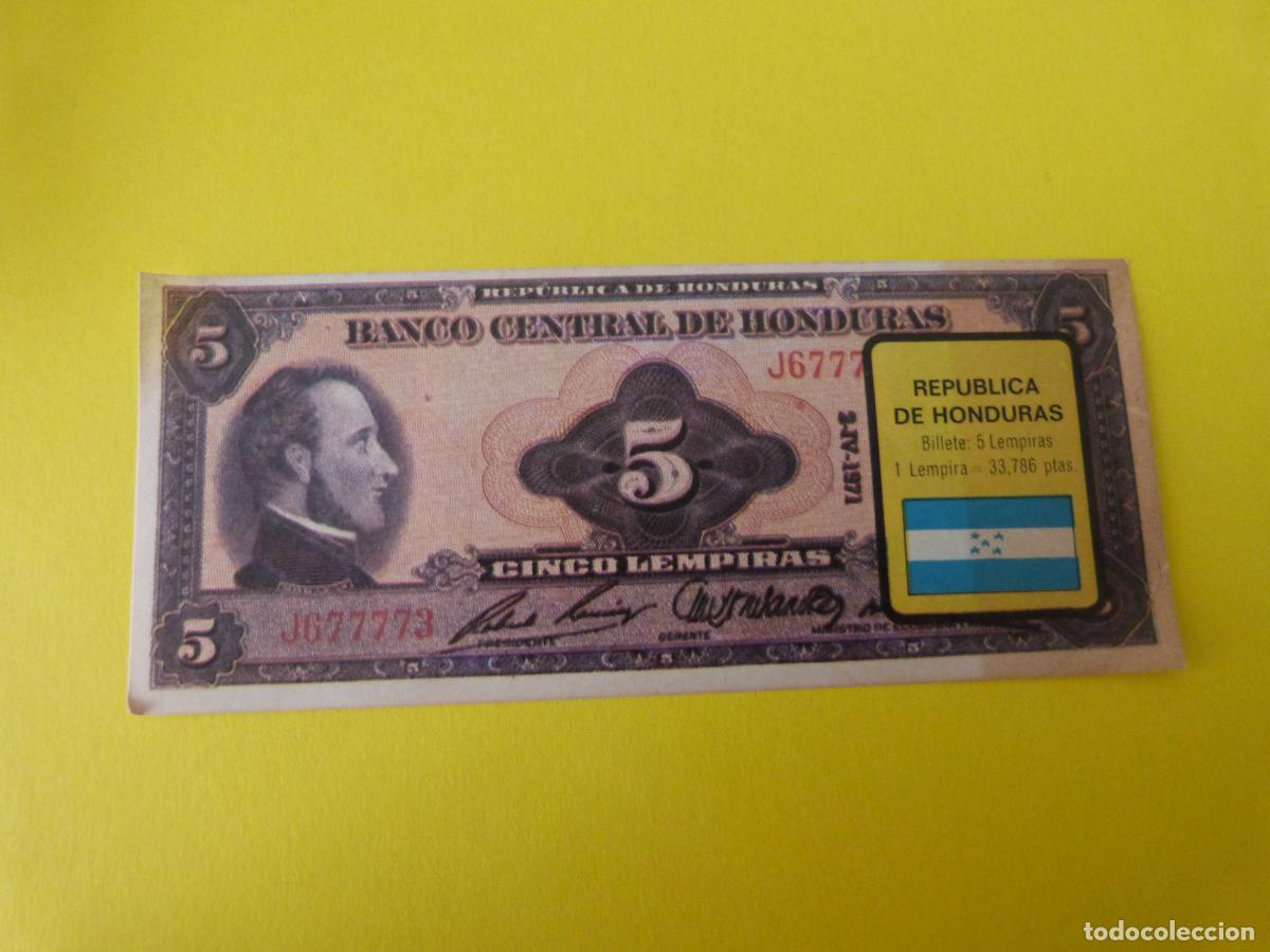 Coleccionismo &Aacute;lbum: CROMO HONDURAS DESPEGADO N&ordm; 102 A&Ntilde;O 1974 ALBUM BILLETES DEL MUNDO ESTE