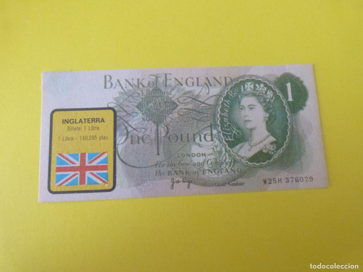 Coleccionismo &Aacute;lbum: CROMO INGLATERRA DESPEGADO N&ordm; 113 A&Ntilde;O 1974 ALBUM BILLETES DEL MUNDO ESTE