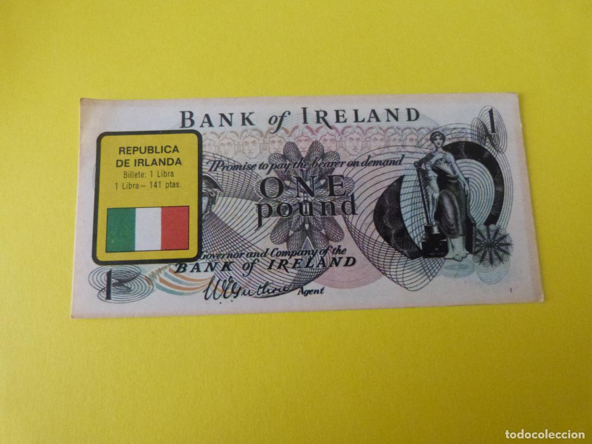 Coleccionismo &Aacute;lbum: CROMO IRLANDA DESPEGADO N&ordm; 120 A&Ntilde;O 1974 ALBUM BILLETES DEL MUNDO ESTE