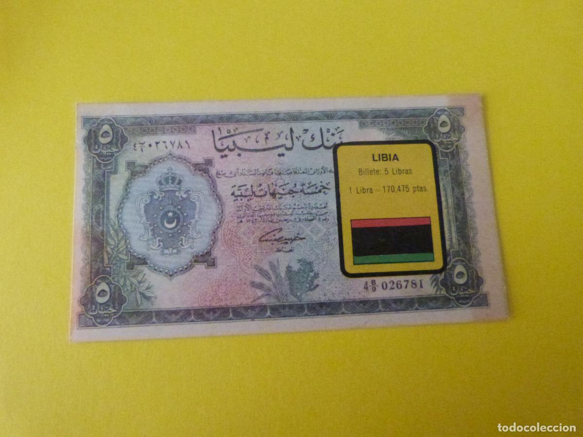 Coleccionismo &Aacute;lbum: CROMO LIBIA DESPEGADO N&ordm; 148 A&Ntilde;O 1974 ALBUM BILLETES DEL MUNDO ESTE