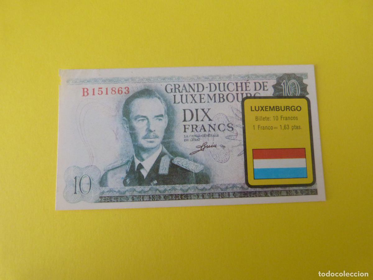Coleccionismo &Aacute;lbum: CROMO LUXEMBURGO DESPEGADO N&ordm; 149 A&Ntilde;O 1974 ALBUM BILLETES DEL MUNDO ESTE