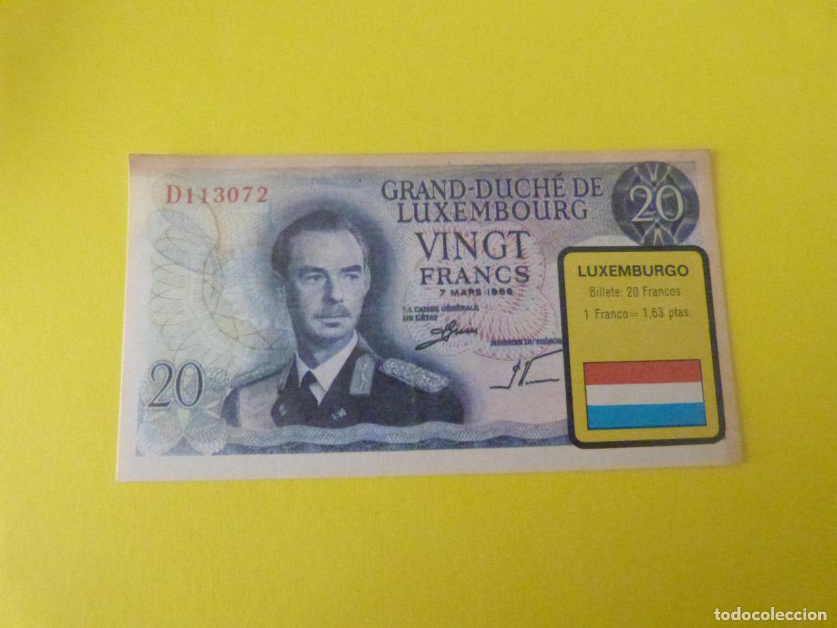 Coleccionismo &Aacute;lbum: CROMO LUXEMBURGO DESPEGADO N&ordm; 150 A&Ntilde;O 1974 ALBUM BILLETES DEL MUNDO ESTE