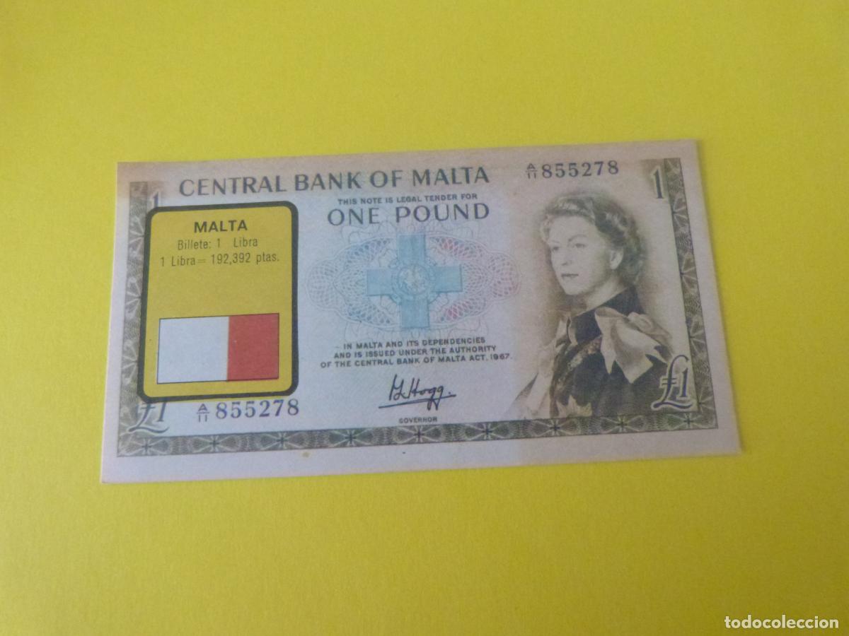 Coleccionismo &Aacute;lbum: CROMO MALTA DESPEGADO N&ordm; 158 A&Ntilde;O 1974 ALBUM BILLETES DEL MUNDO ESTE