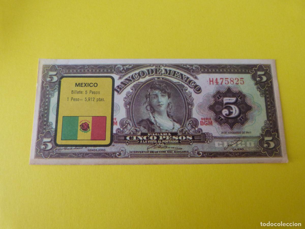Coleccionismo &Aacute;lbum: CROMO MEXICO DESPEGADO N&ordm; 164 A&Ntilde;O 1974 ALBUM BILLETES DEL MUNDO ESTE