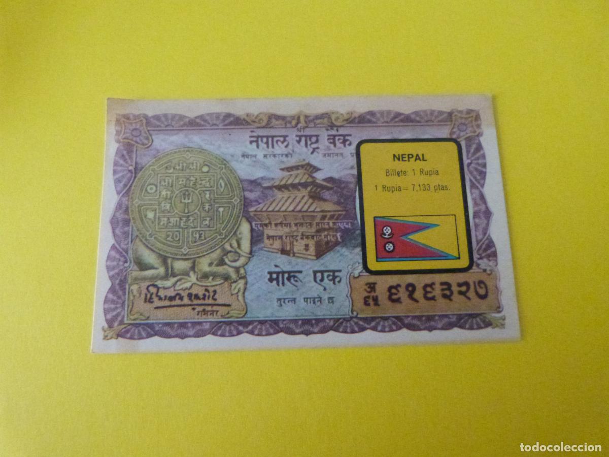 Coleccionismo &Aacute;lbum: CROMO NEPAL DESPEGADO N&ordm; 167 A&Ntilde;O 1974 ALBUM BILLETES DEL MUNDO ESTE