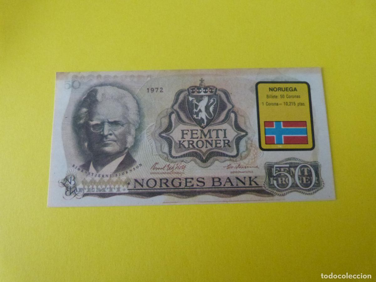 Coleccionismo &Aacute;lbum: CROMO NORUEGA DESPEGADO N&ordm; 172 A&Ntilde;O 1974 ALBUM BILLETES DEL MUNDO ESTE