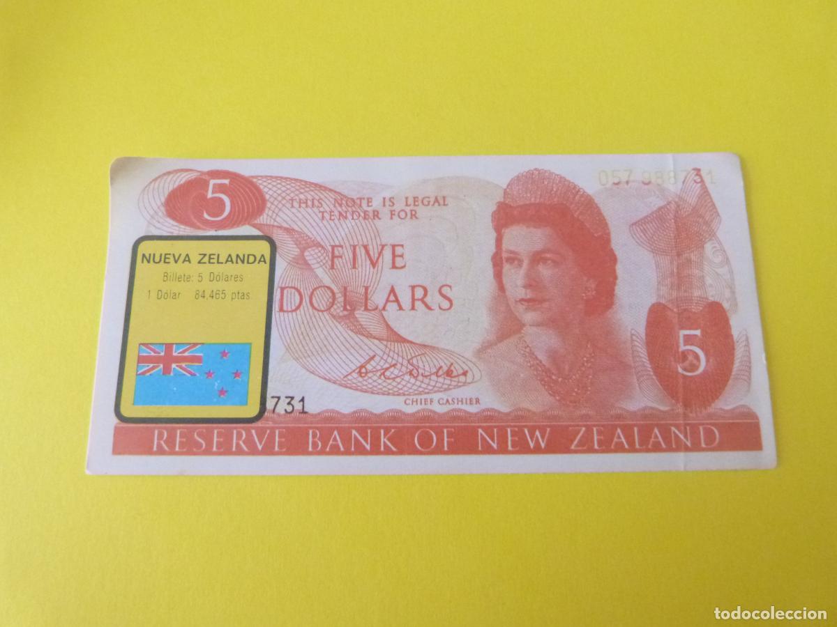 Coleccionismo &Aacute;lbum: CROMO NUEVA ZELANDA DESPEGADO N&ordm; 175 A&Ntilde;O 1974 ALBUM BILLETES DEL MUNDO ESTE