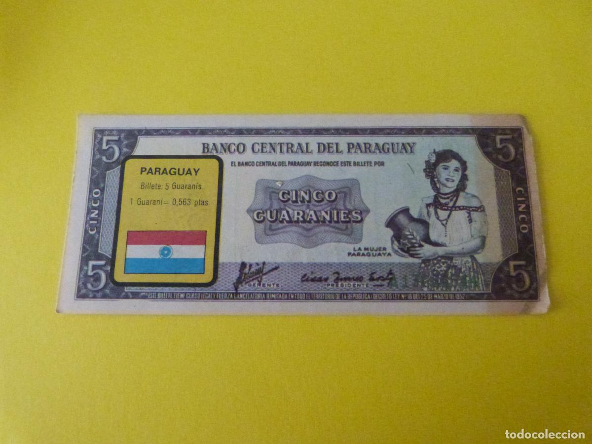 Coleccionismo &Aacute;lbum: CROMO PARAGUAY DESPEGADO N&ordm; 179 A&Ntilde;O 1974 ALBUM BILLETES DEL MUNDO ESTE