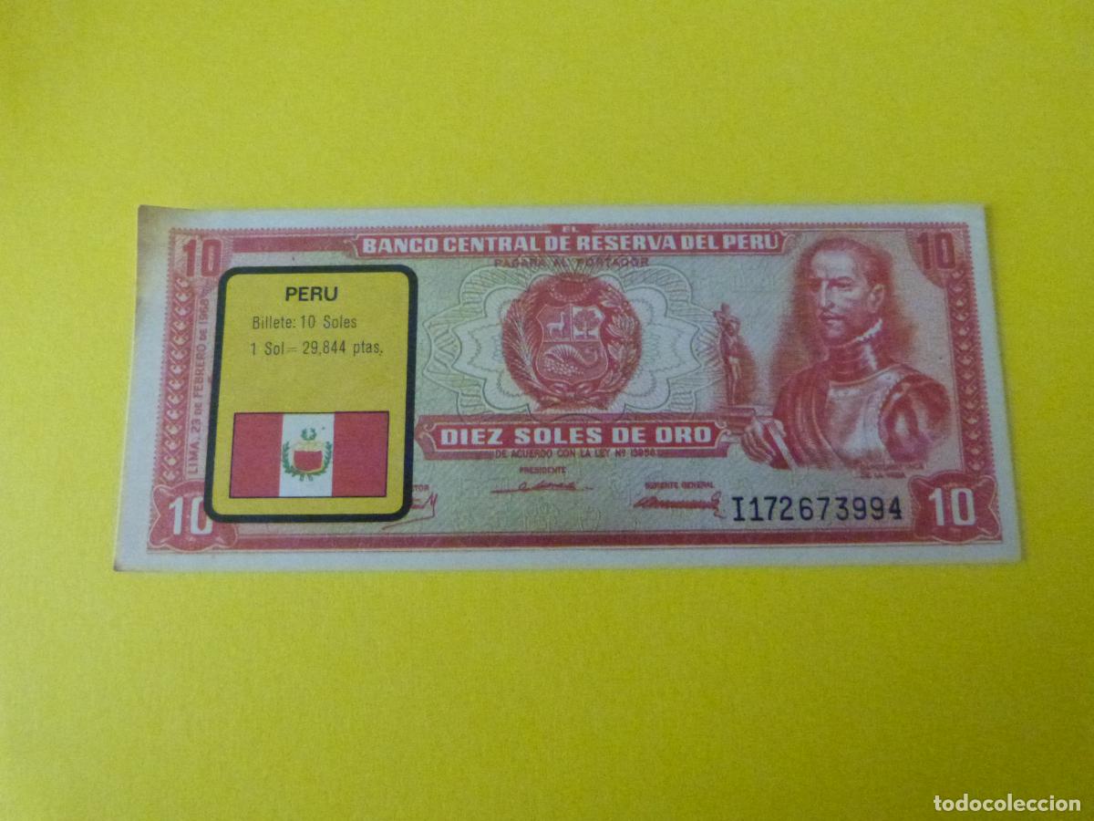 Coleccionismo &Aacute;lbum: CROMO PERU DESPEGADO N&ordm; 182 A&Ntilde;O 1974 ALBUM BILLETES DEL MUNDO ESTE