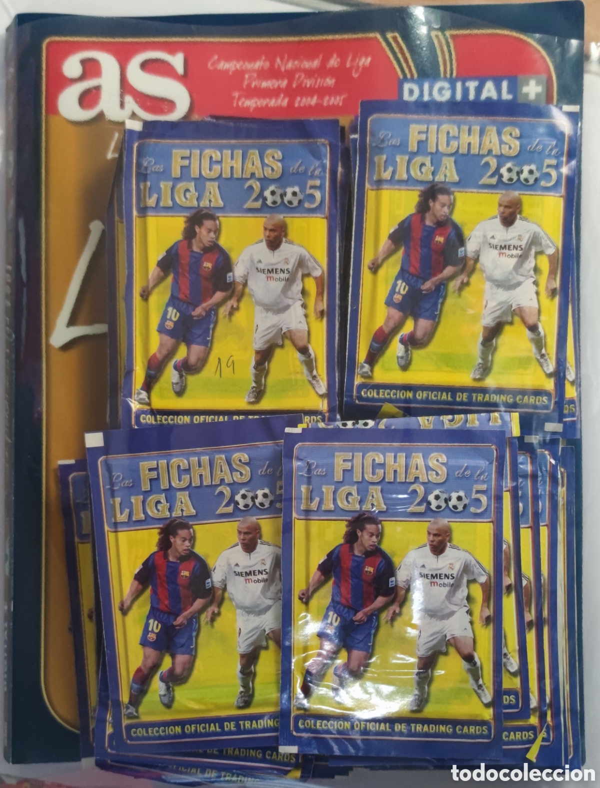 Coleccionismo &Aacute;lbum: &Aacute;lbum completo as, las fichas de la liga 2005, las 41 entregas sin abrir