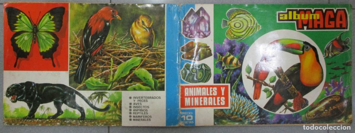 Coleccionismo &Aacute;lbum: ALBUM DE CROMOS DE COMPLETO Y ORIGINAL - ALBUM MAGA ANIMALES Y MINERALES - MAGA