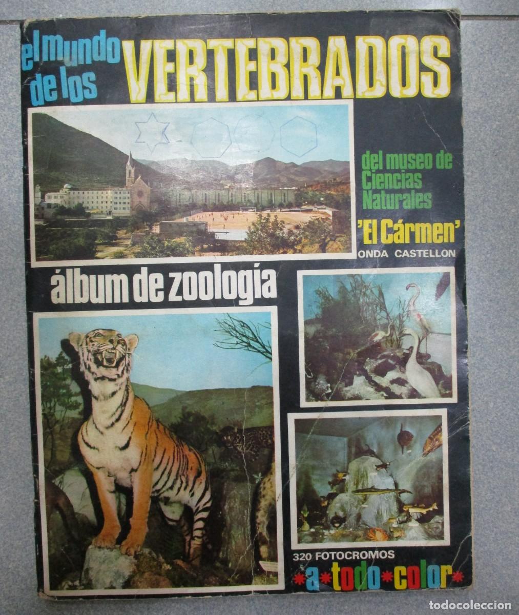 Coleccionismo &Aacute;lbum: ALBUM DE CROMOS DE COMPLETO Y ORIGINAL - EL MUNDO DE LOS VERTEBRADOS ZOOLOGIA - FALTA EL CROMO 320 -
