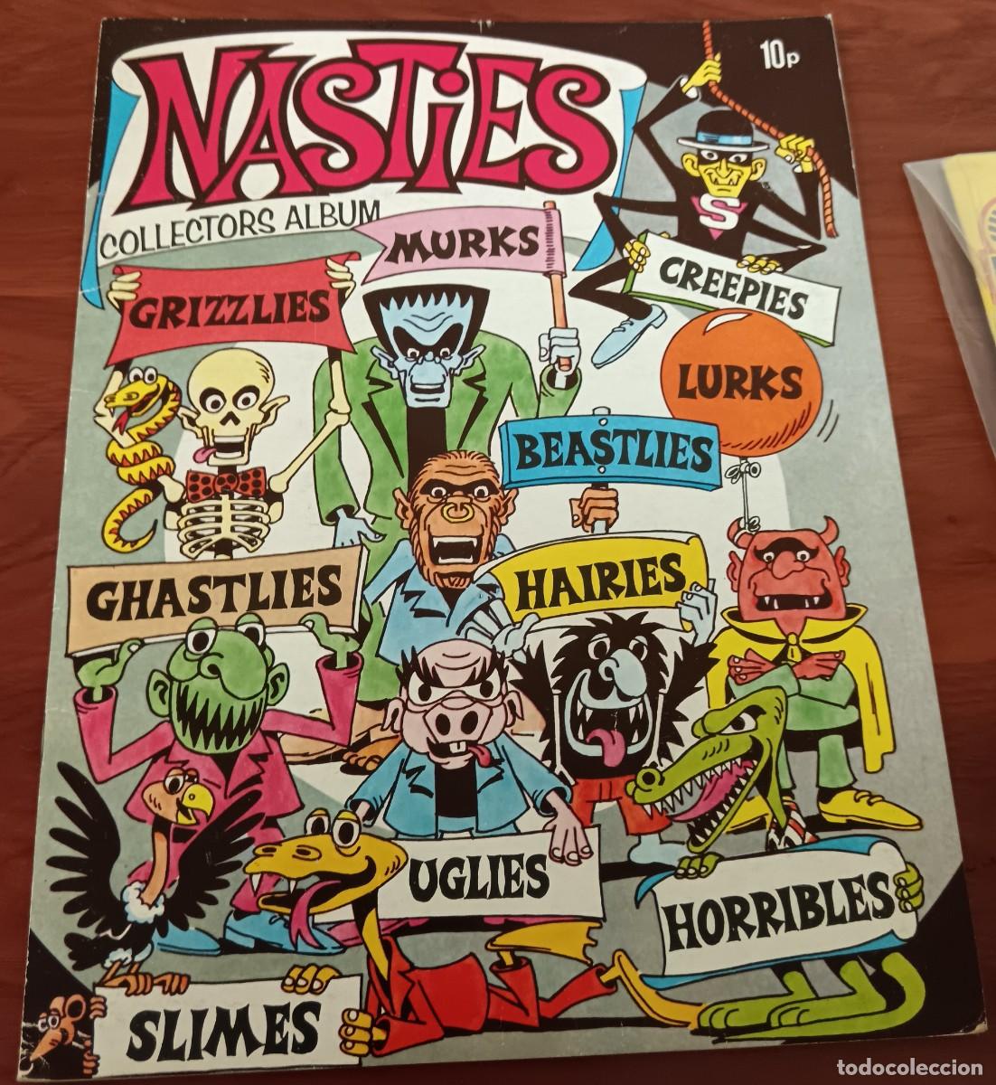Coleccionismo &Aacute;lbum: &Aacute;LBUM COMPLETO NASTIES COLLECTORS ALBUM FKS EDITORIAL FHER EN INGL&Eacute;S