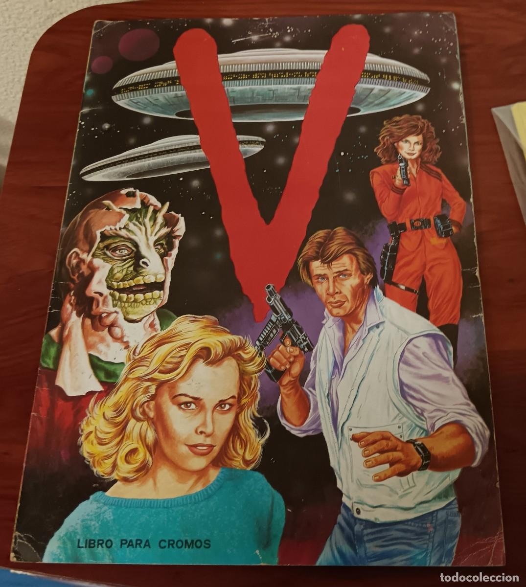 Coleccionismo &Aacute;lbum: &Aacute;LBUM COMPLETO V LOS VISITANTES WARNER BROS A&Ntilde;O 1984