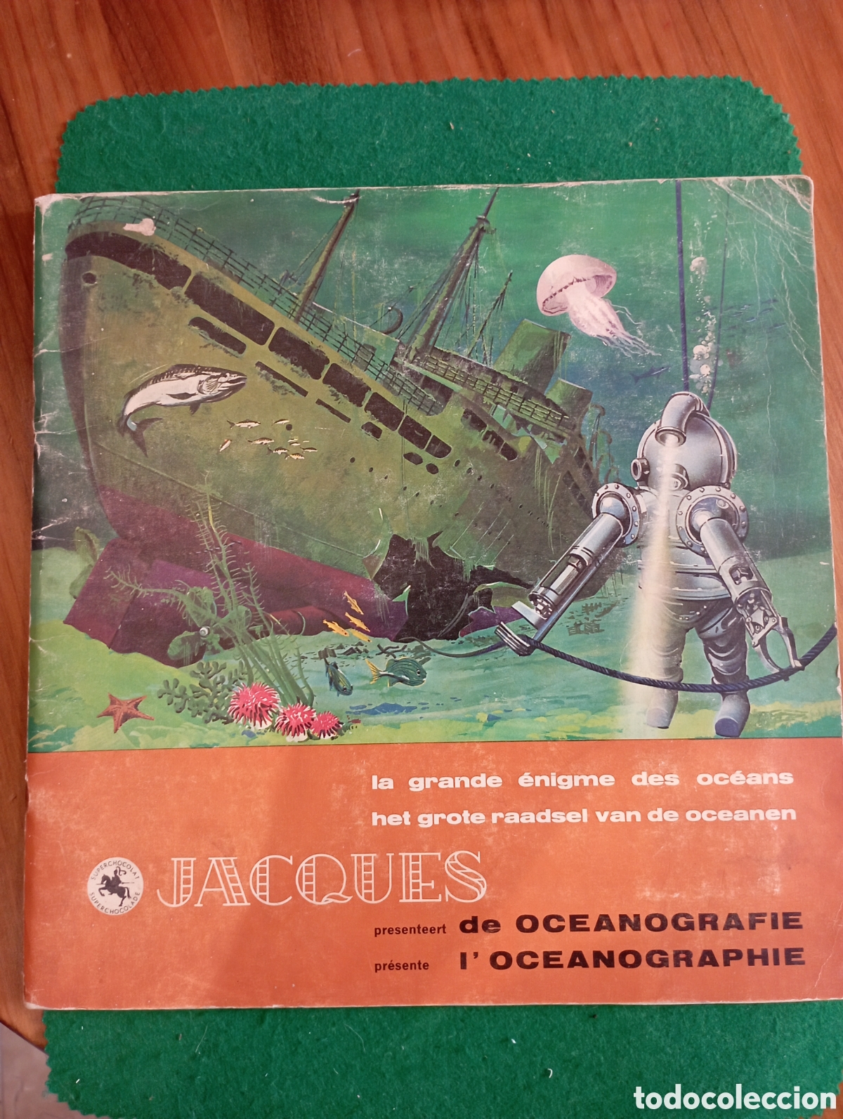 Coleccionismo &Aacute;lbum: ALBUM DE CROMOS EDITADO EN BELGICA , COMPLETO, JACQUES, LA GRANDE ENIGME DES OCEANS