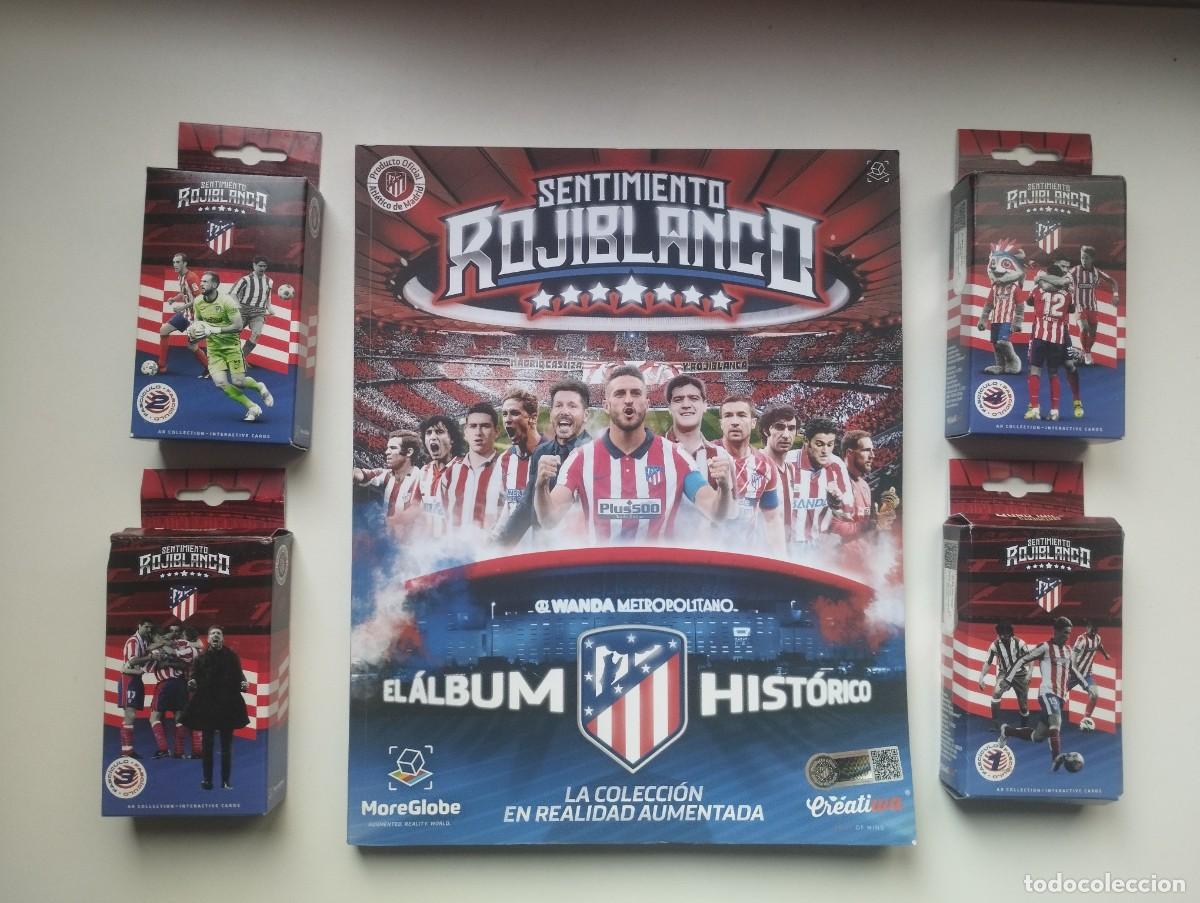 Coleccionismo &Aacute;lbum: ALBUM COMPLETO HISTORIA DEL ATLETICO DE MADRID - SENTIMIENTO ROJIBLANCO- PRODUCTO OFICIAL NUMERADO