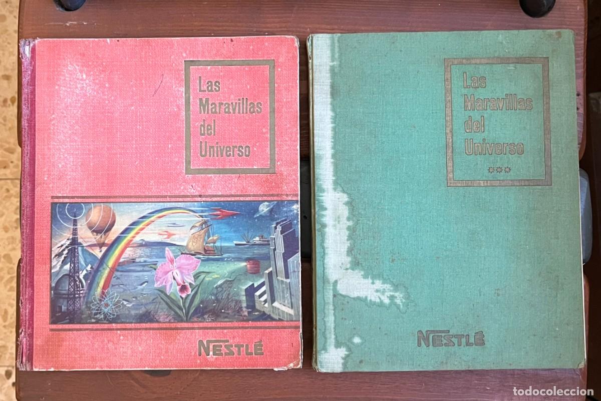 Coleccionismo &Aacute;lbum: LOTE ALBUM CROMOS LAS MARAVILLAS DEL UNIVERSO 1 NESTLE COMPLETO+ 3 INCOMPLETO + FOLLETO SORTEO