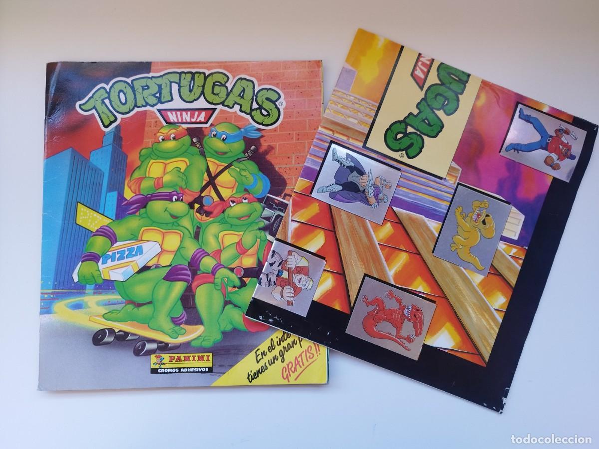 Coleccionismo &Aacute;lbum: ALBUM DE CROMOS LAS TORTUGAS NINJA COMPLETO + POSTER PANINI 1990
