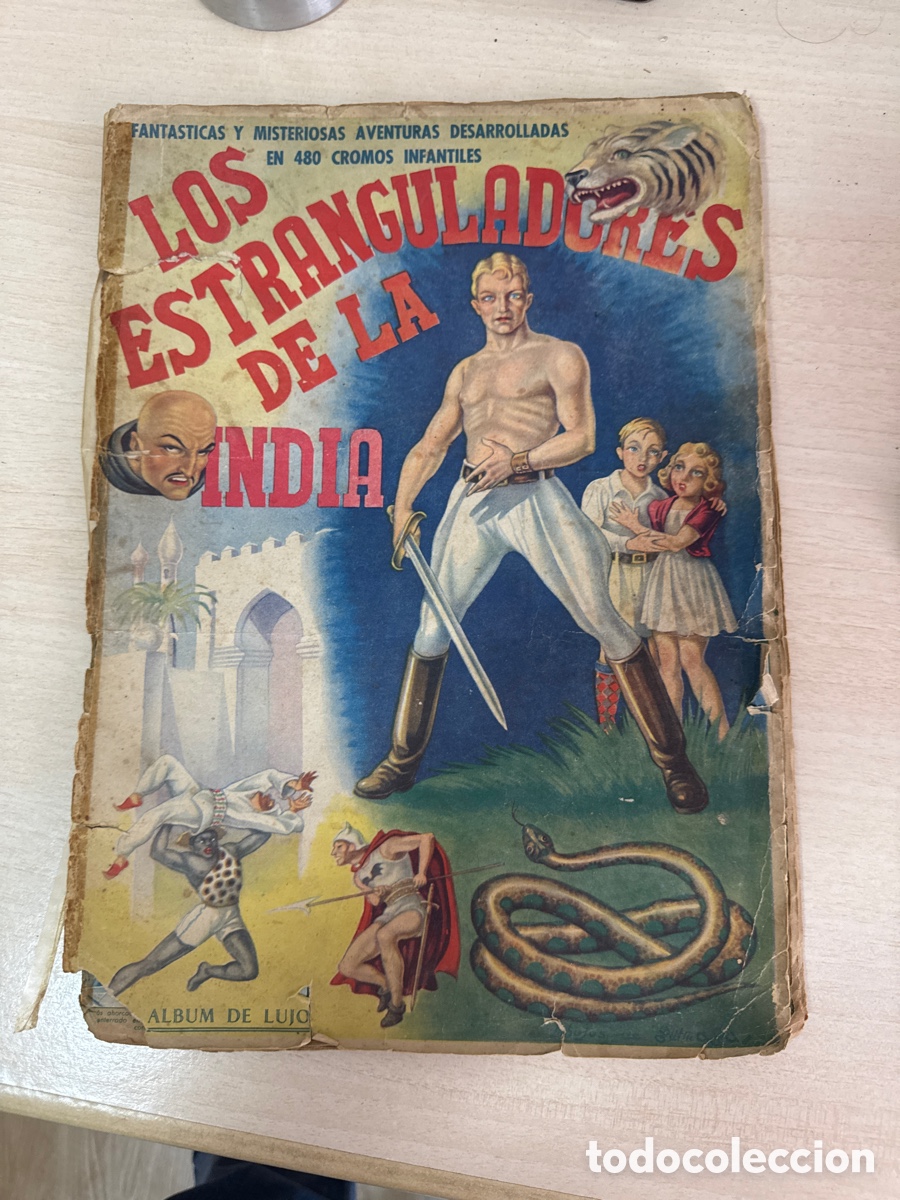 Coleccionismo &Aacute;lbum: ALBUM LOS ESTRANGULADORES DE LA INDIA EDITORIAL FHER COMPLETO
