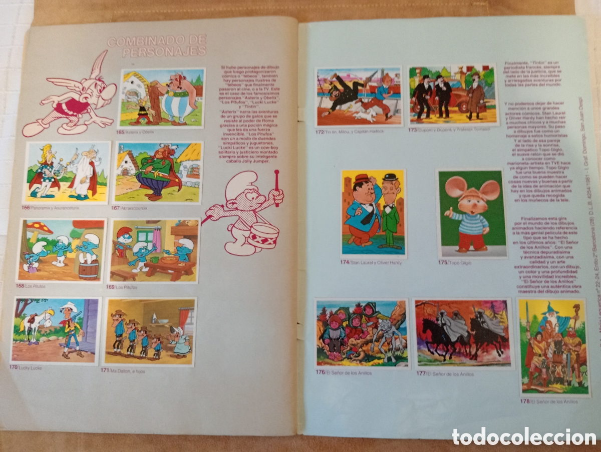 Coleccionismo &Aacute;lbum: Festival del dibujo animado 1981 completo