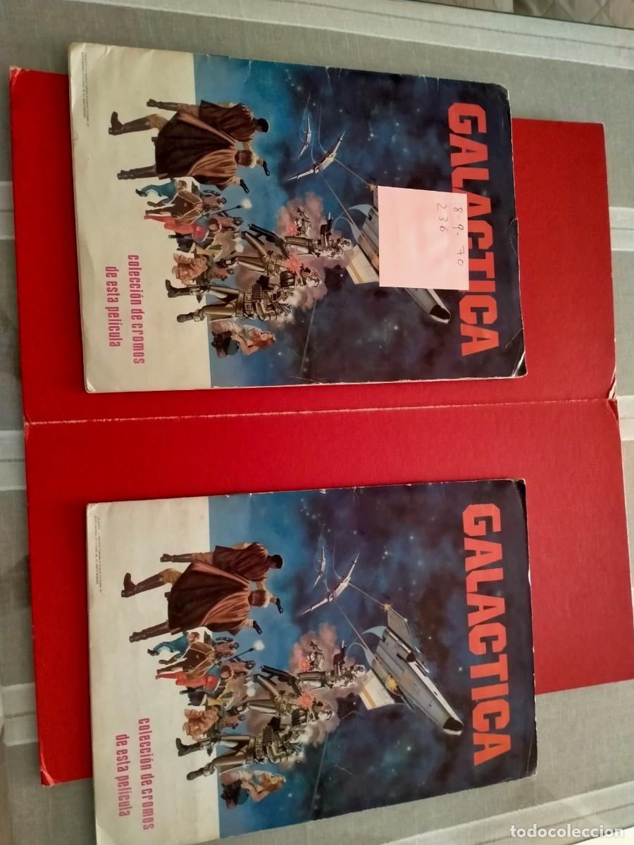 Coleccionismo &Aacute;lbum: albums de cromos galactica 2 compltos a 1 le faltan 4 cromos