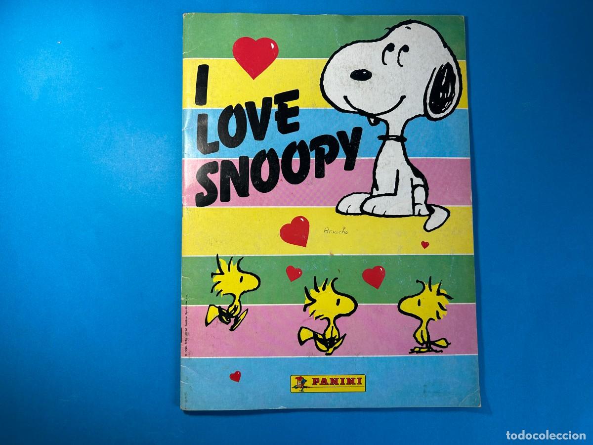 Coleccionismo &Aacute;lbum: ALBUM I LOVE SNOOPY DE PANINI - COMPLETO