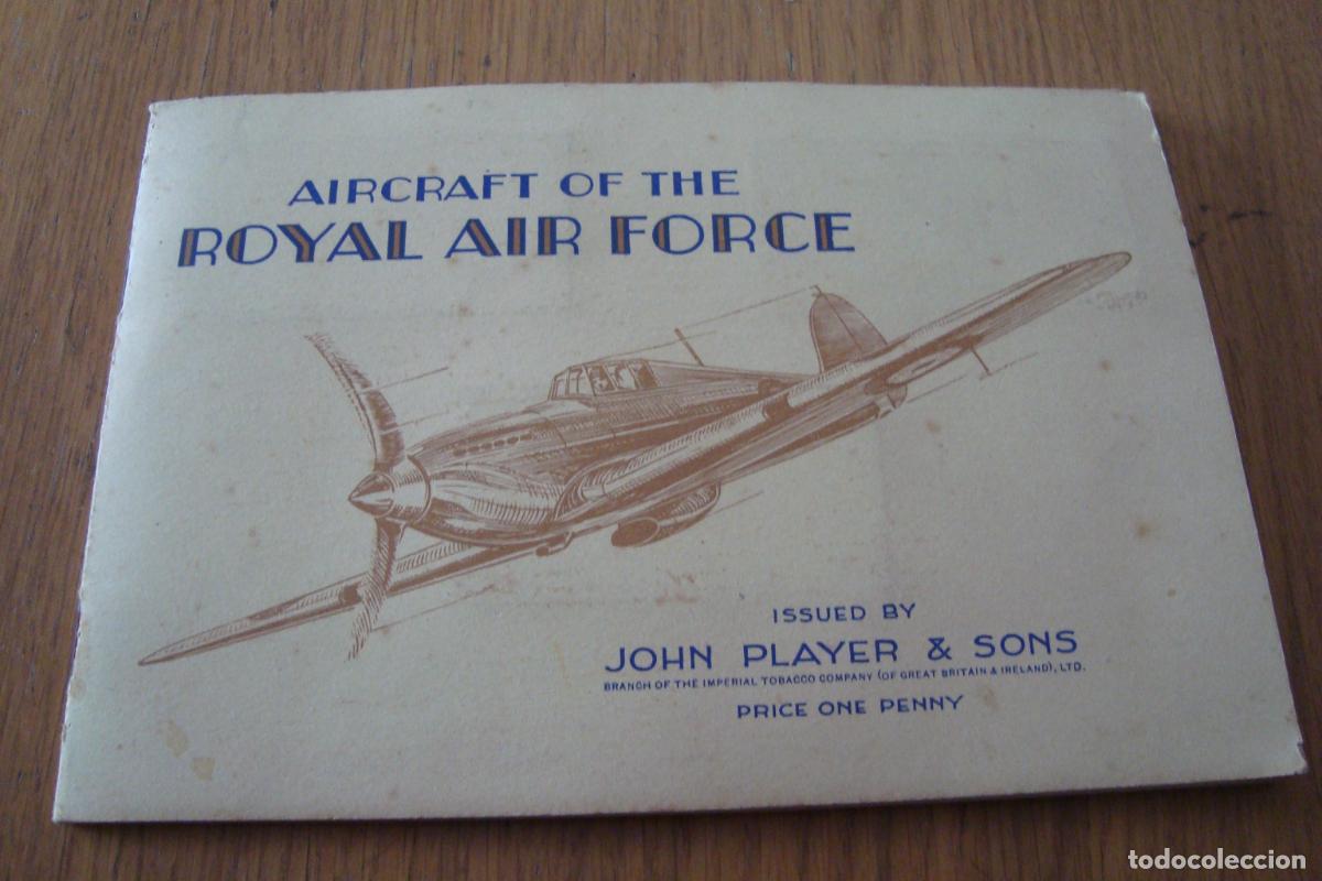 Coleccionismo &Aacute;lbum: ANTIGUO ALBUM CROMOS AVIONES MILITARES. AIRCRAFT OF THE ROYAL AIR FORCE. BY JOHN PLAYER & SON.