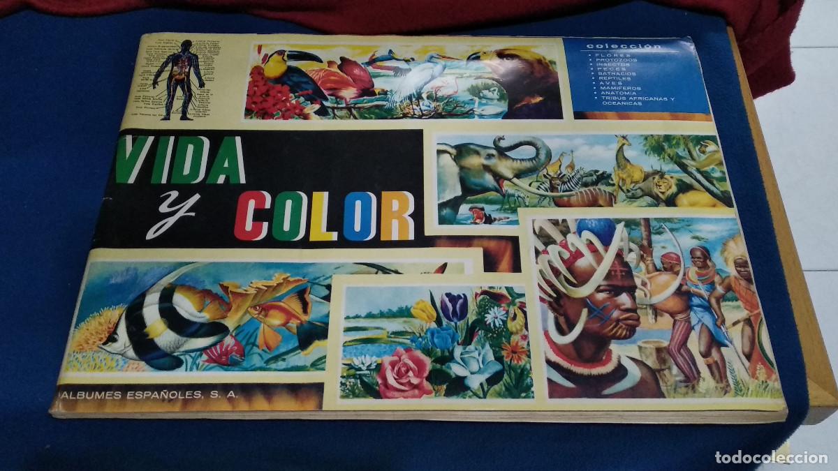 Coleccionismo &Aacute;lbum: &Aacute;LBUM CROMOS COMPLETO VIDA Y COLOR. &Aacute;LBUMES ESPA&Ntilde;OLES 1965 - EN BUEN ESTADO SIN ESCRITOS NI ROTURAS