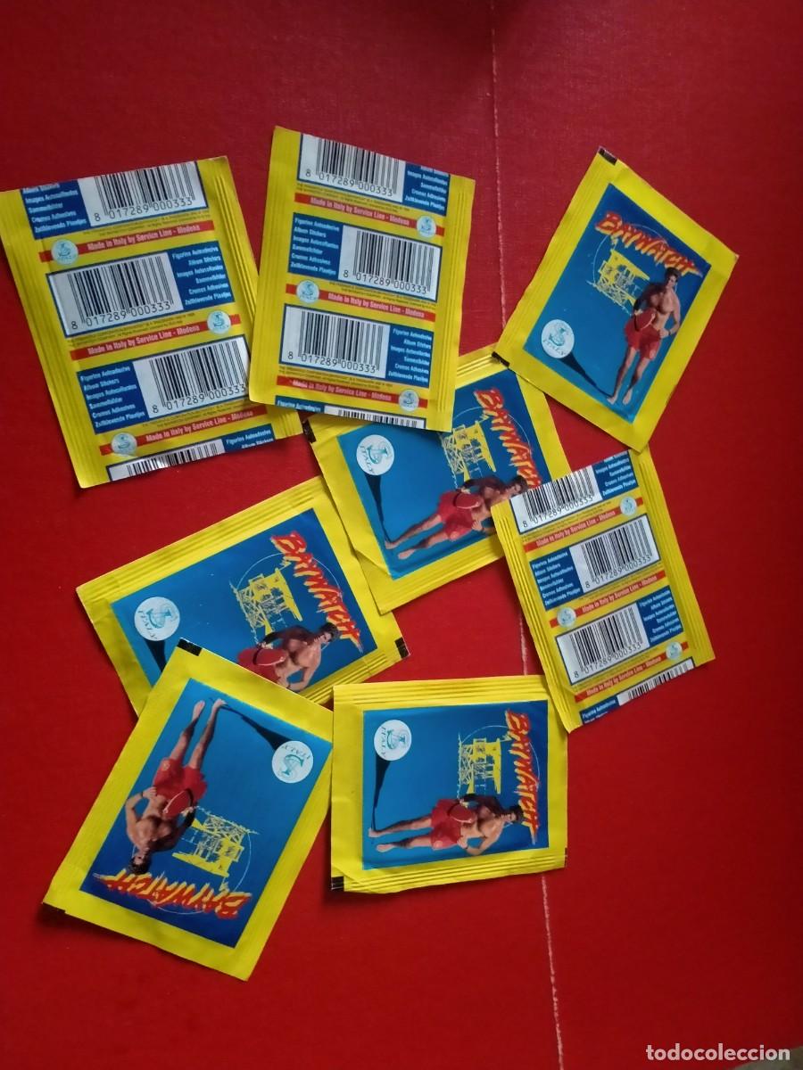 Coleccionismo &Aacute;lbum: cromos de vigilantes de la playa 8 sobres