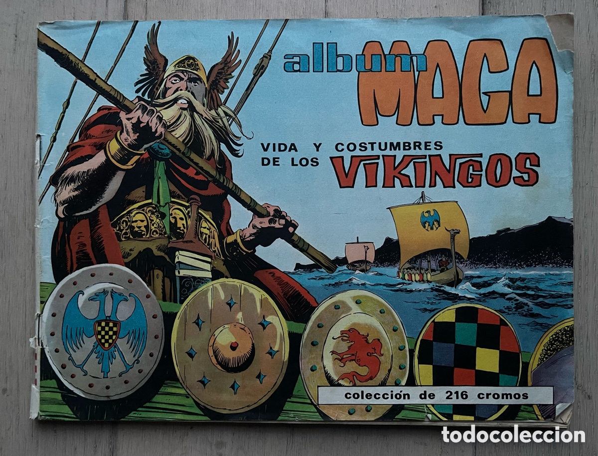 Coleccionismo &Aacute;lbum: Album de cromos completo Vida y costumbres de los Vikingos. Maga