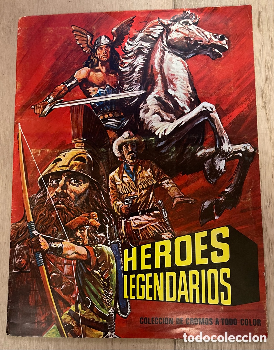 Coleccionismo &Aacute;lbum: Album de cromos completo Heroes legendarios. Editorial Ruiz Romero