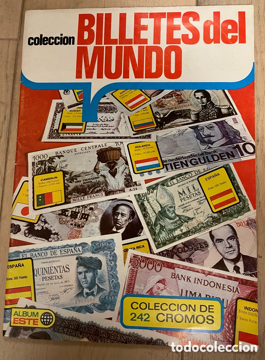 Coleccionismo &Aacute;lbum: Album de cromos completo Billetes del mundo. Album Este