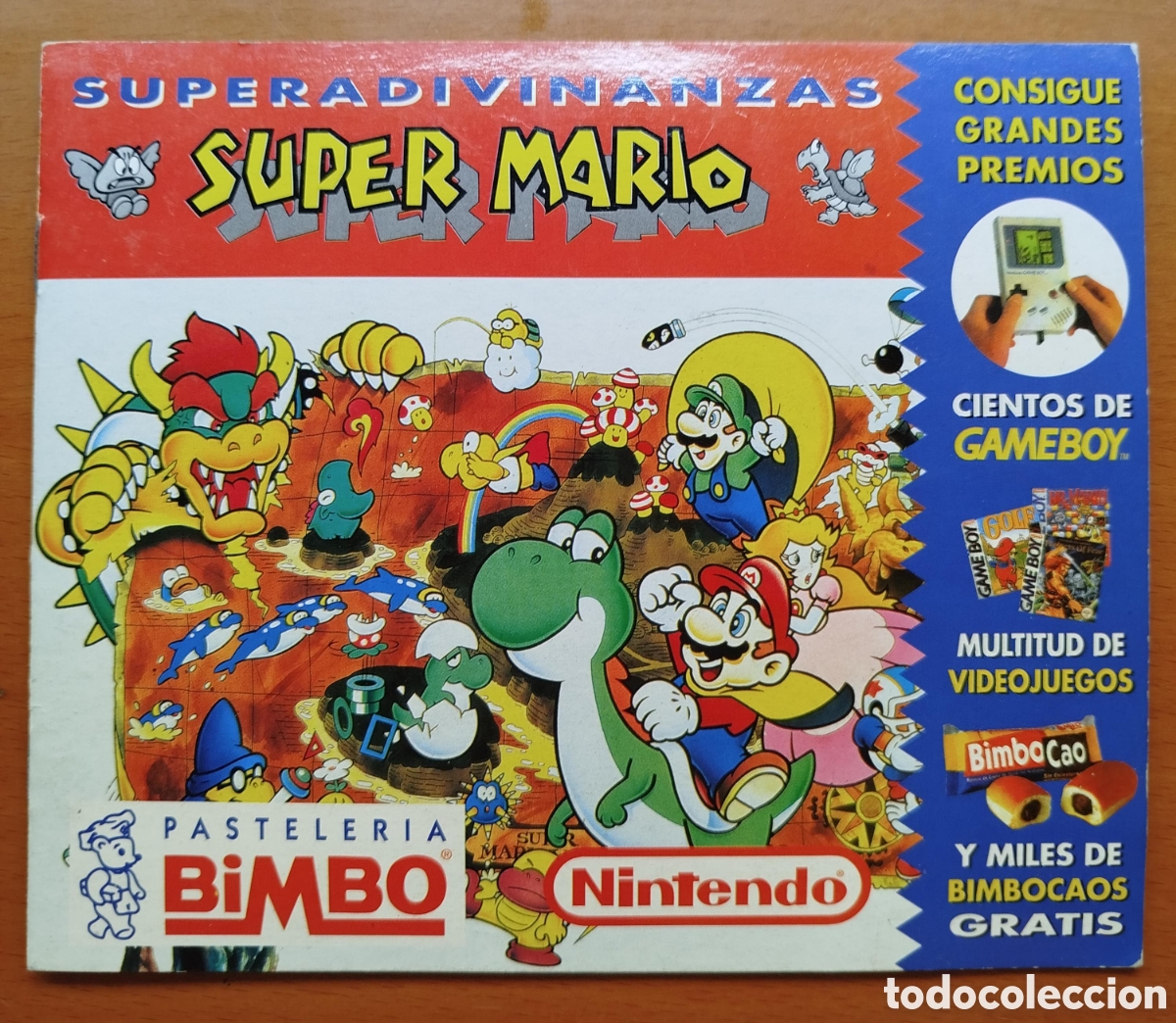 Coleccionismo &Aacute;lbum: &Aacute;lbum Completo Superadivinanzas Super Mario Bimbo - Nintendo 1993