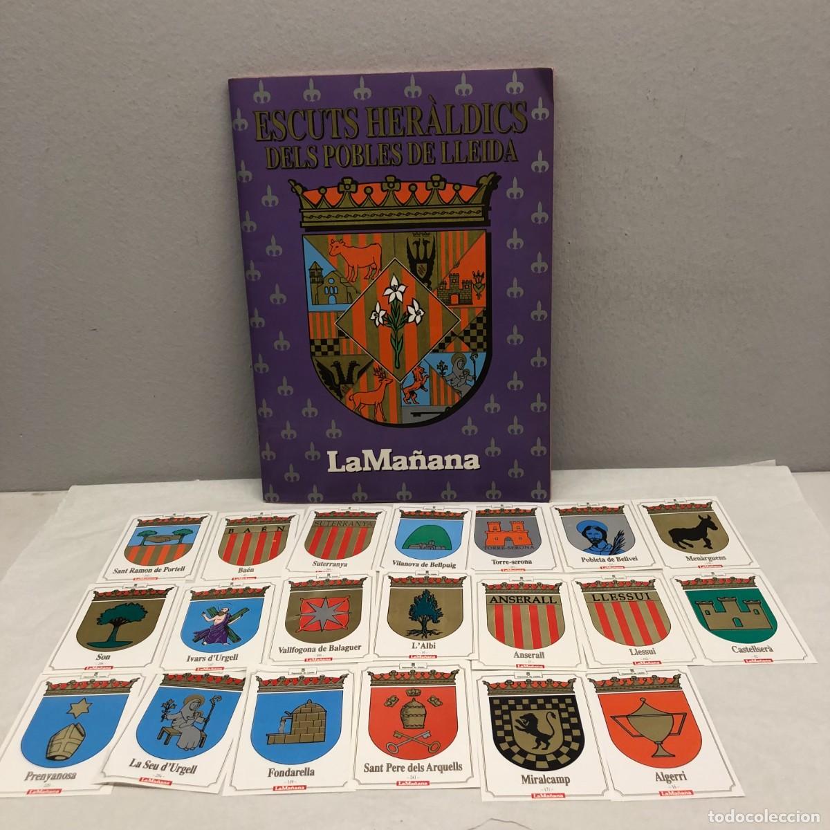 Coleccionismo &Aacute;lbum: ESCUTS HER&Agrave;LDICS DELS POBLES DE LLEIDA - LA MA&Ntilde;ANA - ALBUM COMPLETO + CROMOS - VER FOTOS / 5734