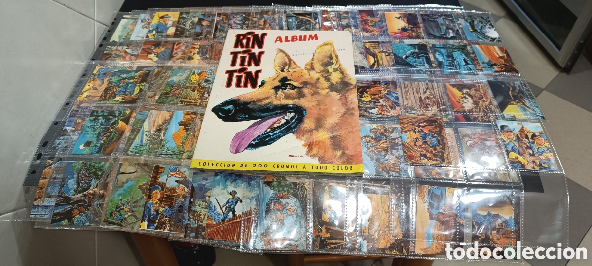 Coleccionismo &Aacute;lbum: COLECCION COMPLETA DE 200 CROMOS + ALBUM VACIO - &rdquo; RIN TIN TIN &rdquo; - EDITORIAL MARCO - BARCELONA 1962