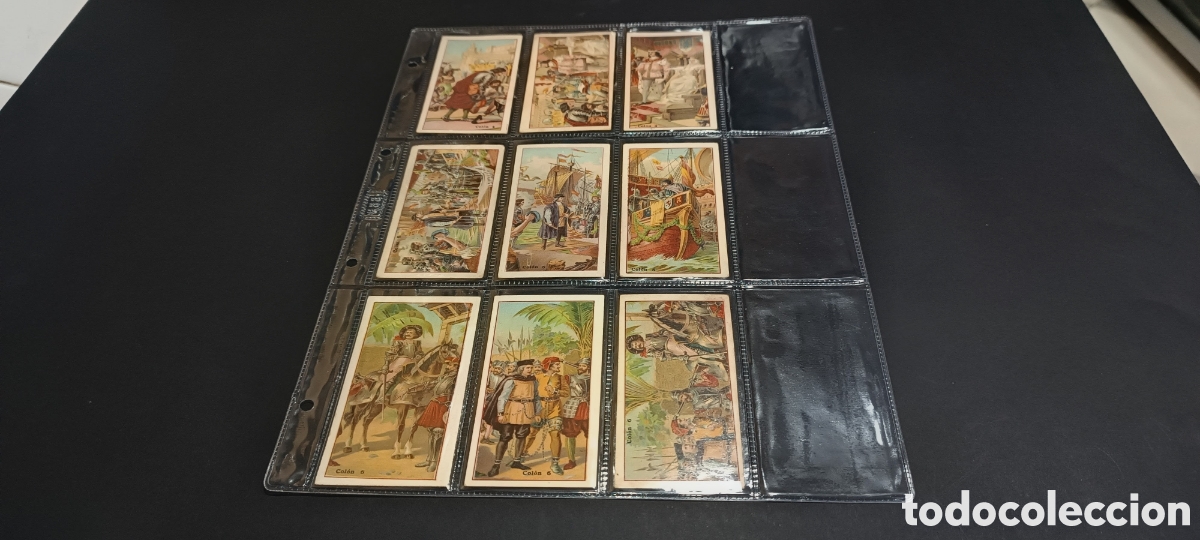 Coleccionismo &Aacute;lbum: COLECCION COMPLETA DE 18 CROMOS ------ &rdquo; COLON &rdquo; ------ CHOCOLATE JUNCOSA --- BARCELONA ---