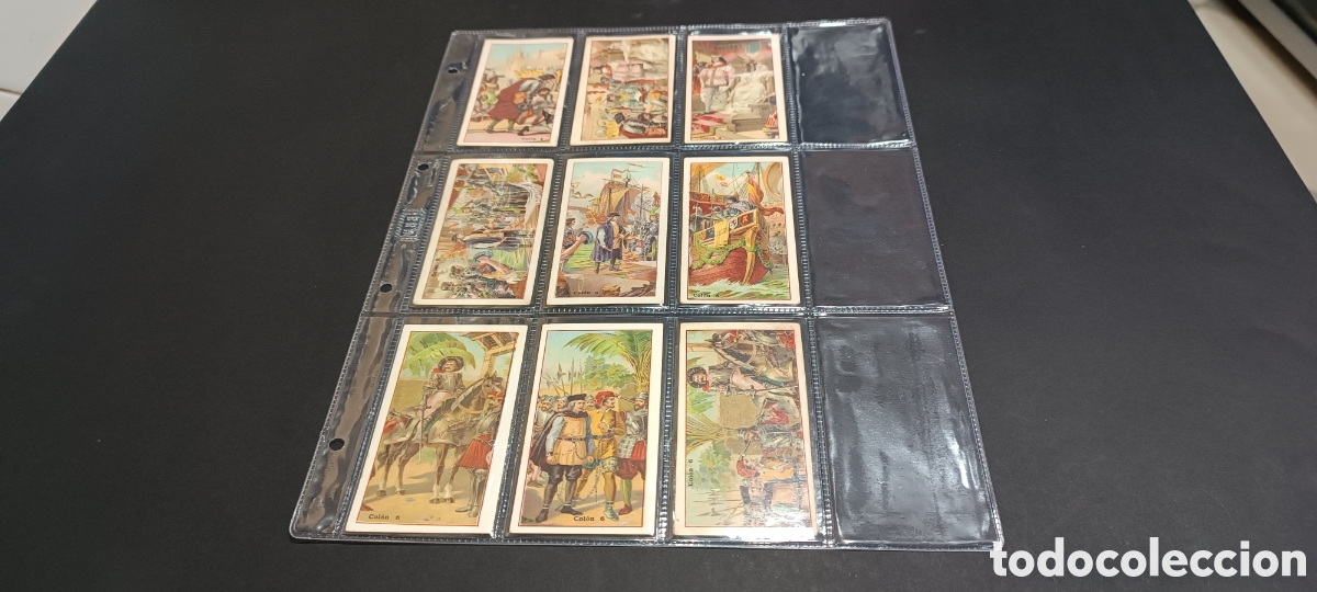 Coleccionismo &Aacute;lbum: COLECCION COMPLETA DE 18 CROMOS ------ &rdquo; COLON &rdquo; ------ CHOCOLATE JUNCOSA --- BARCELONA ---