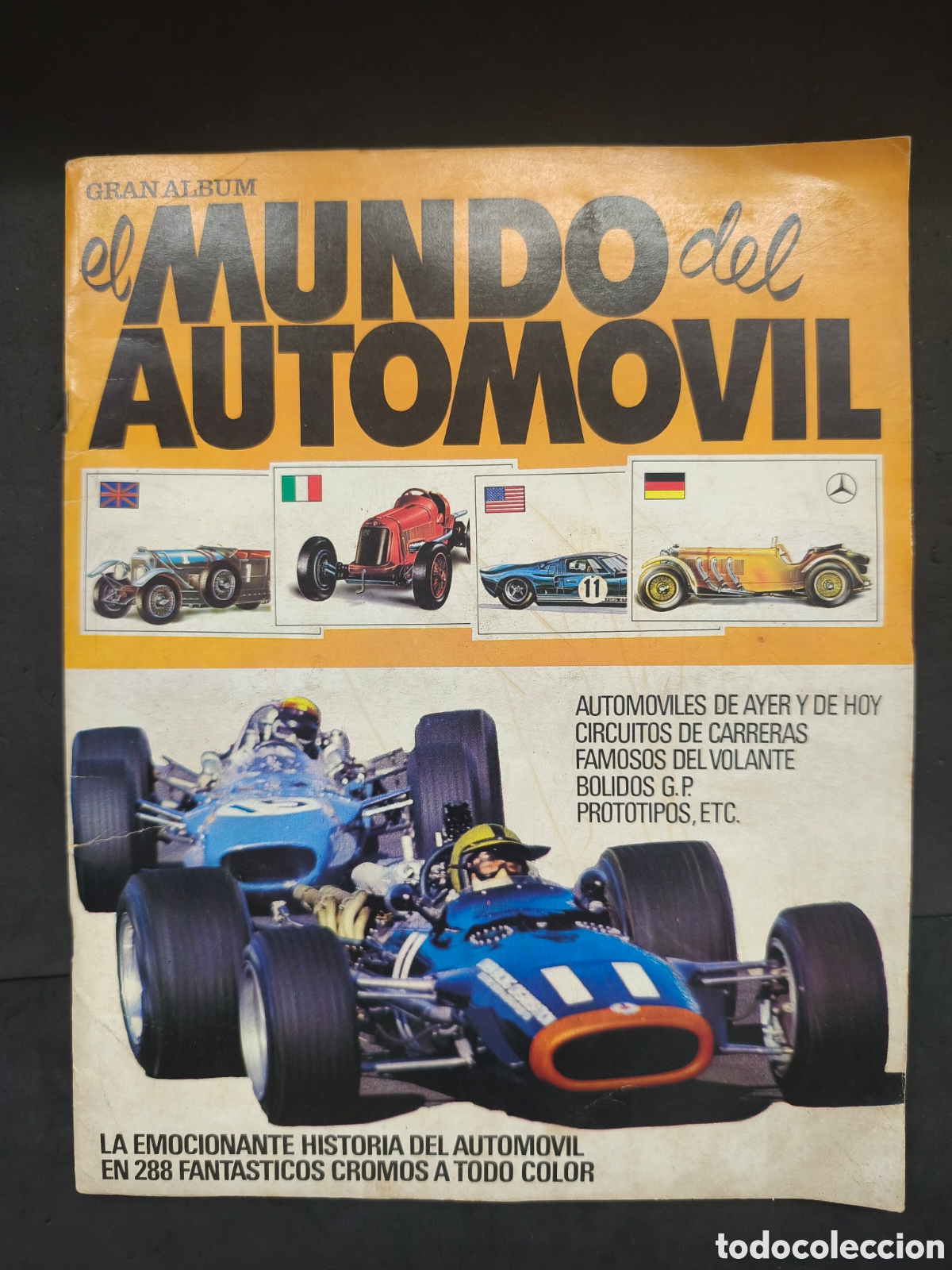 Coleccionismo &Aacute;lbum: GRAN ALBUM EL MUNDO DEL AUTOM&Oacute;VIL COMPLETO 288 CROMOS. BRUGUERA 1971
