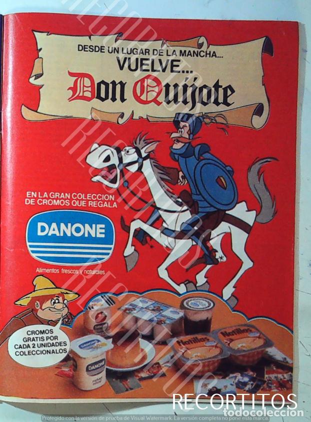 Coleccionismo &Aacute;lbum: ALBUM DANONE DON QUIJOTE ANUNCIO PUBLICIDAD EN PRENSA VINTAGE