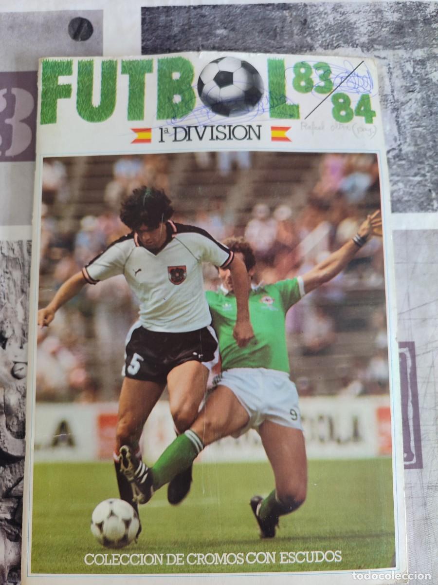 Coleccionismo &Aacute;lbum: Album de cromos futbol 83/84 cromos Cano completo faltan 4 cromos