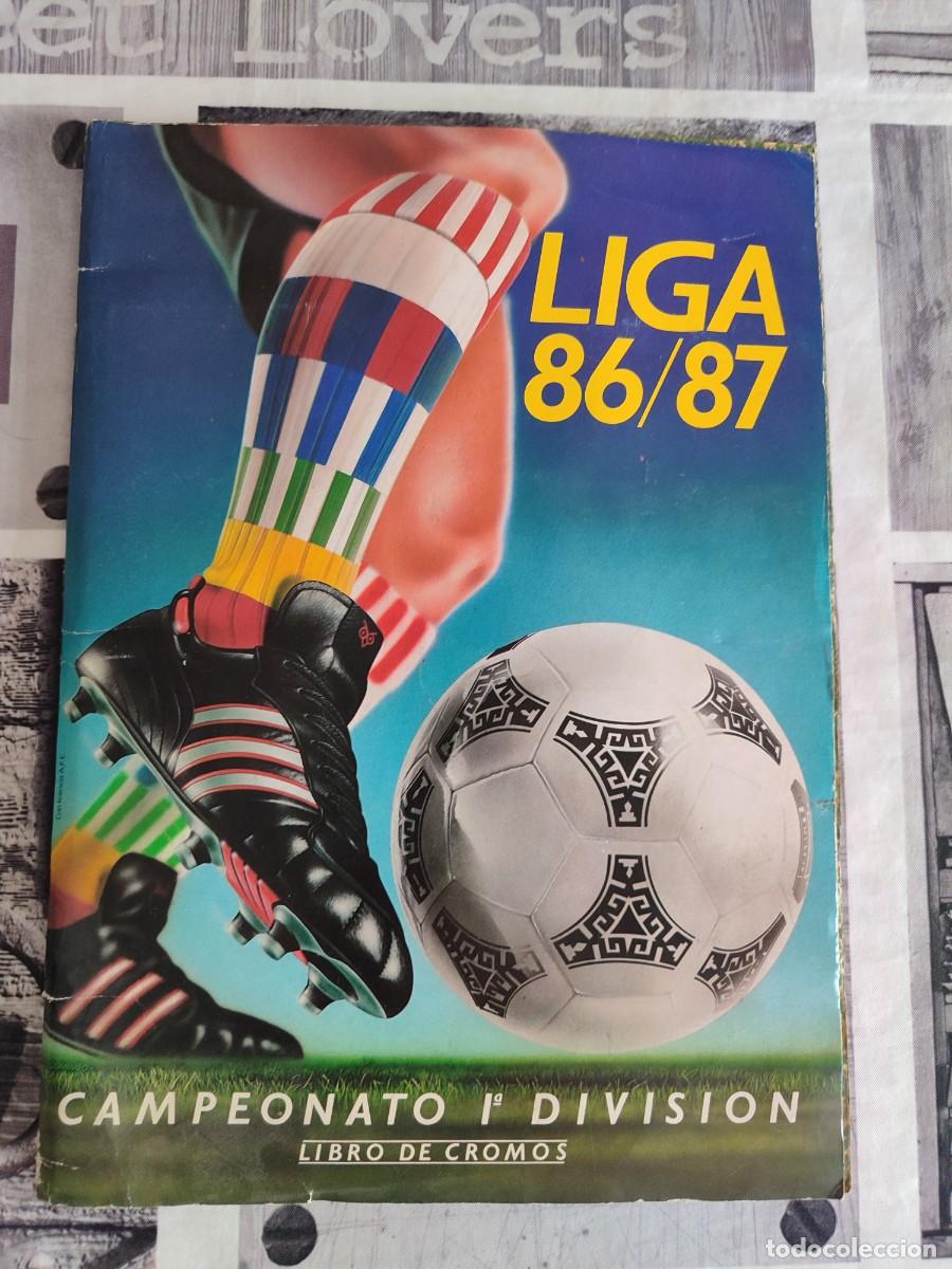 Coleccionismo &Aacute;lbum: Album de cromos futbol 86/87 cromos Cano completo faltan 4 cromos